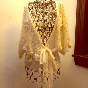 Bohemian large knit sweater